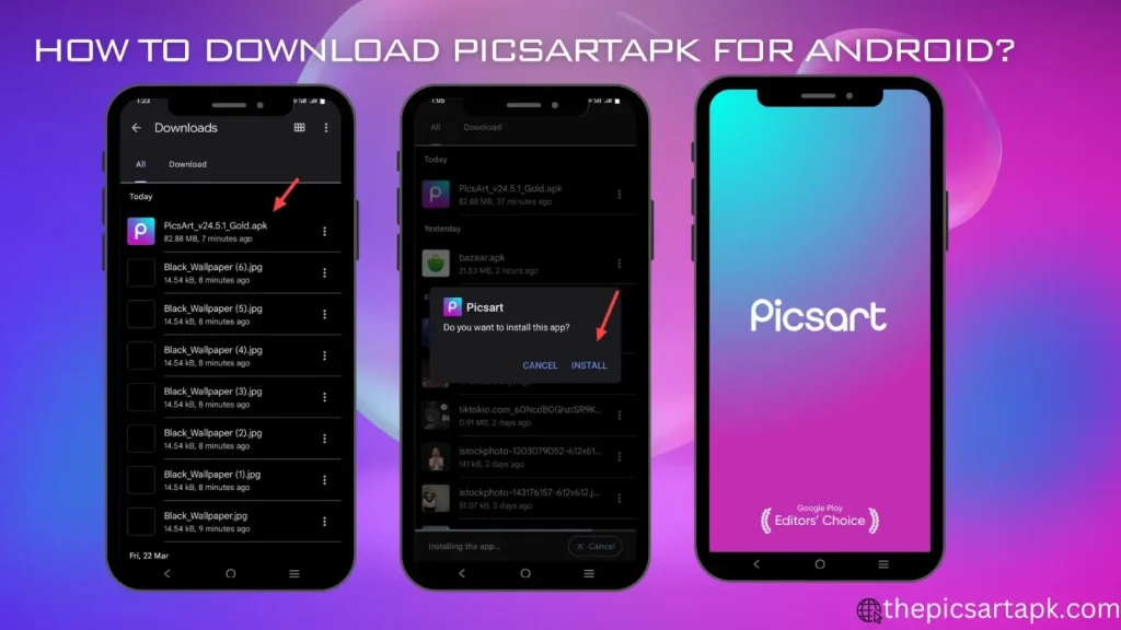 How to Download PicsArt Mod Apk image two